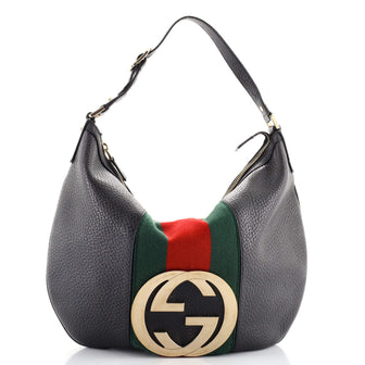 Gucci Blondie Web Hobo Leather Medium