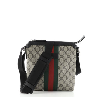 Gucci Web Messenger Bag GG Coated Canvas Small