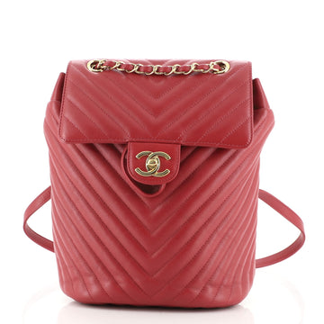 Chanel Urban Spirit Backpack Chevron Calfskin Small