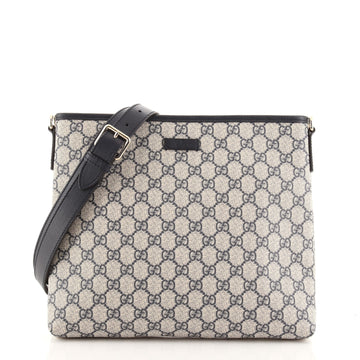 Gucci Zip Top Messenger Bag GG Coated Canvas Medium