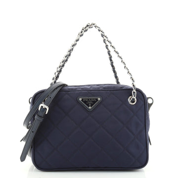 Prada Camera Bag Quilted Tessuto Small