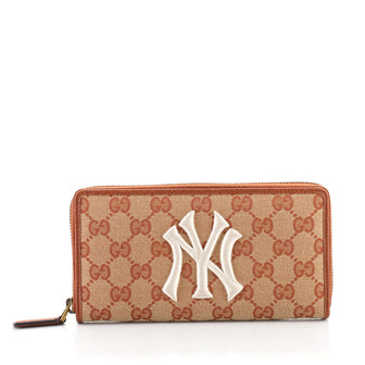 Gucci MLB Zip Around Wallet GG Canvas with Applique