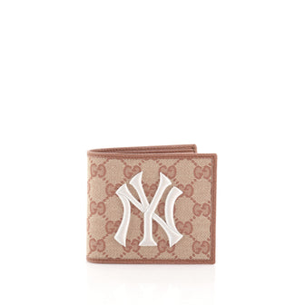 Gucci MLB Bifold Wallet GG Canvas with Applique