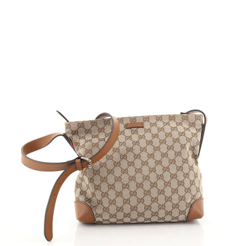 Gucci Web Loop Shoulder Bag GG Canvas Medium