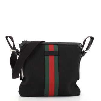 Gucci Web Messenger Bag Techno Canvas Medium