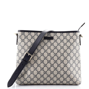 Gucci Zip Top Messenger Bag GG Coated Canvas Medium