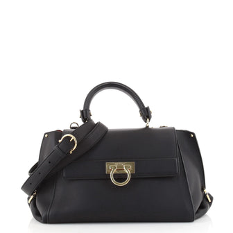 Salvatore Ferragamo Sofia Satchel Smooth Leather Small