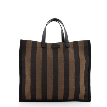 Fendi Pequin Shopping Tote Canvas Medium
