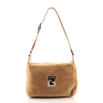 Fendi Barrel Bag Shearling with Leather