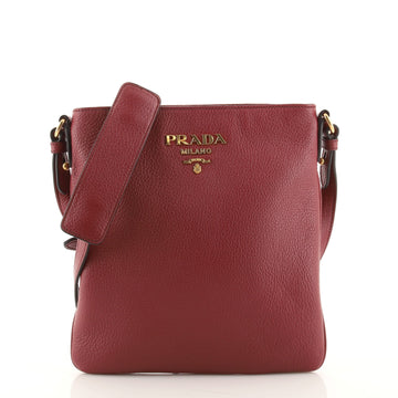Prada Flat Crossbody Bag Vitello Daino Small