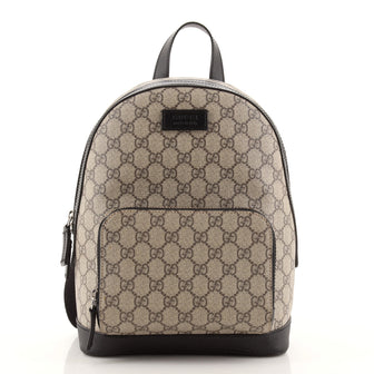 Gucci Zip Pocket Backpack GG Coated Canvas Small
