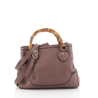 Gucci Diana Bamboo Top Handle Tote Leather Small