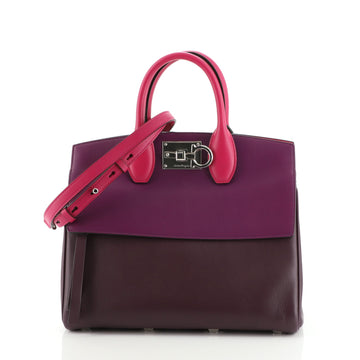 Salvatore Ferragamo Studio Satchel Leather Small