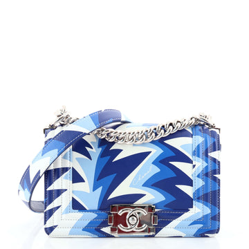 Chanel Boy Flap Bag Printed Calfskin Small