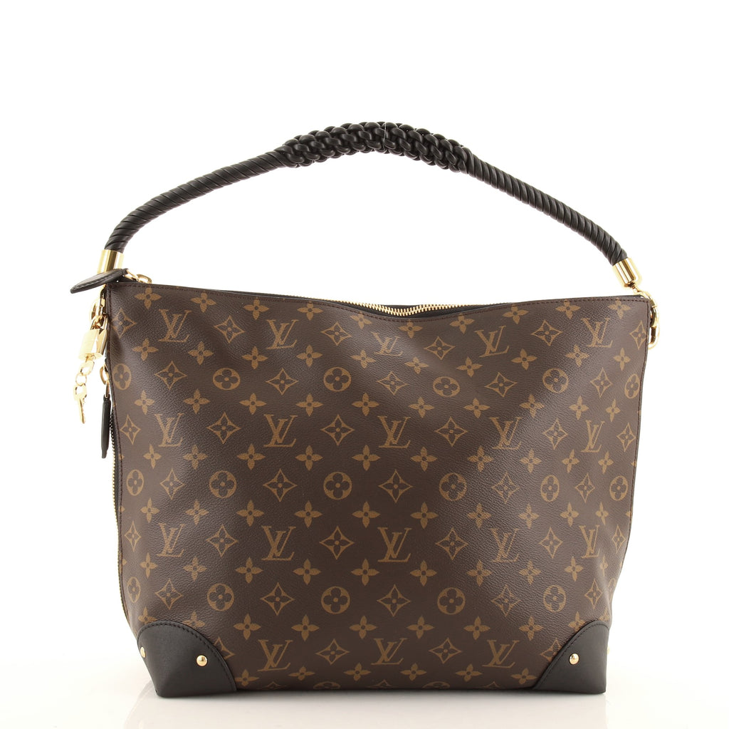 Louis Vuitton Triangle Softy Bag Reverse Monogram Canvas Brown 8771313