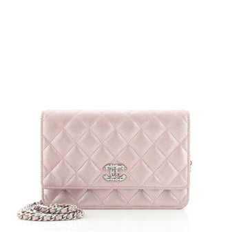 Chanel Wallet on Chain Quilted Glittered Calfskin