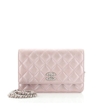 Chanel Wallet on Chain Quilted Glittered Calfskin