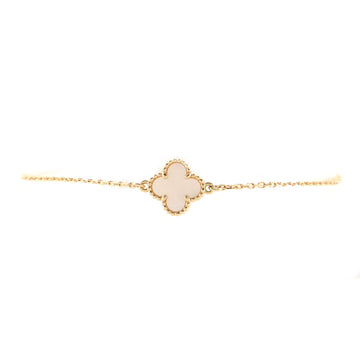 Van Cleef & Arpels Sweet Alhambra Bracelet 18K Yellow Gold and Mother of Pearl