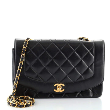 Chanel Vintage Diana Flap Bag Quilted Lambskin Medium