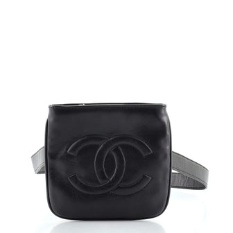 Chanel Vintage CC Waist Bag Lambskin Small