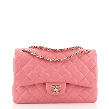 Chanel Classic Double Flap Bag Quilted Caviar Jumbo
