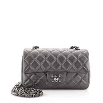 Chanel Classic Single Flap Bag Quilted Metallic Lambskin Mini