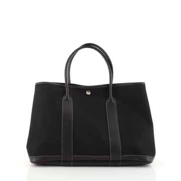 Hermes Garden Party Tote Toile and Leather 36