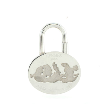 Hermes Annee Mediterranee Cadena Lock Charm Metal