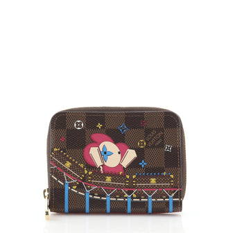 Louis Vuitton Zippy Coin Purse Limited Edition Vivienne Xmas Damier