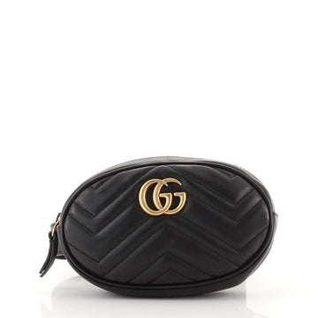 Gucci GG Marmont Belt Bag Diagonal Quilted Leather