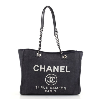 Chanel Deauville Tote Denim Small