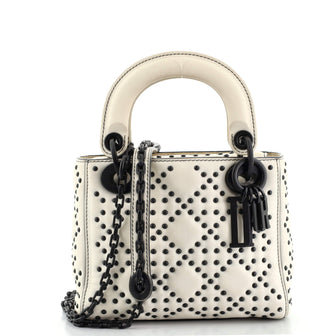 Christian Dior Ultra Matte Lady Dior Bag Cannage Studded Lambskin Mini