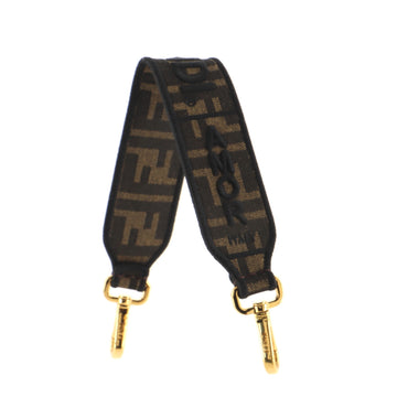 Fendi Logo Mini Strap You Short Shoulder Strap Zucca Canvas