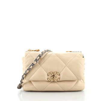 Chanel 19 Flap Bag Quilted Goatskin Medium