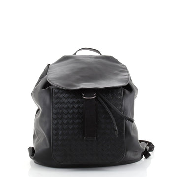Bottega Veneta Backpack Leather with Intrecciato Large