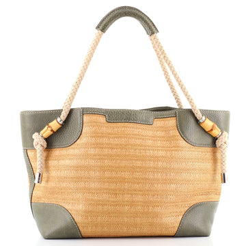 Gucci Maui Tote Woven Straw Medium