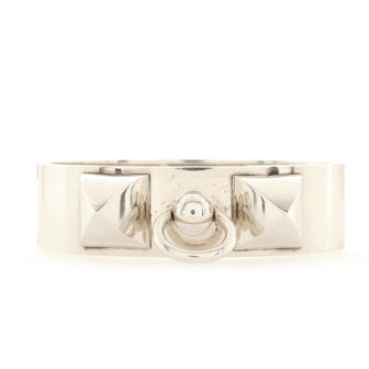 Hermes Collier de Chien Bracelet Sterling Silver MM