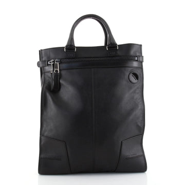 Christian Dior Homme Front Zip Pocket Tote Leather Medium