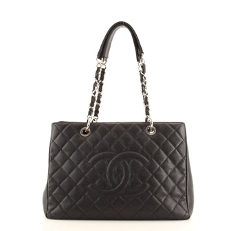 Chanel Grand Shopping Tote Quilted Caviar