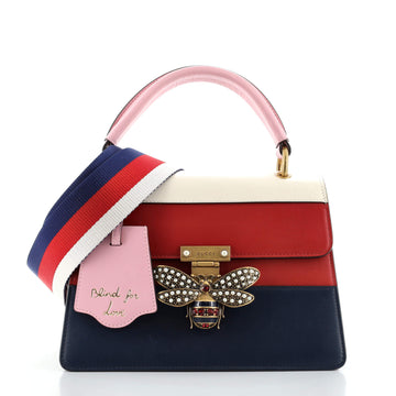 Gucci Queen Margaret Top Handle Bag Colorblock Leather Small