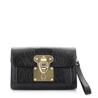Louis Vuitton Indra Clutch Embossed Leather