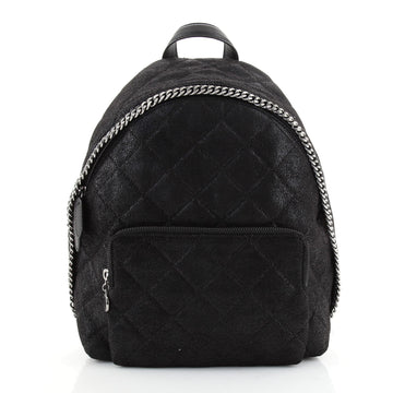 Stella McCartney Falabella Front Pocket Backpack Quilted Shaggy Deer Small