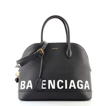 Balenciaga Logo Ville Bag Leather Medium