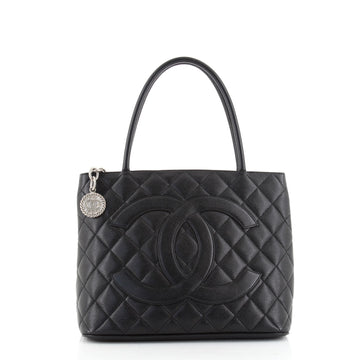 Chanel Medallion Tote Quilted Caviar