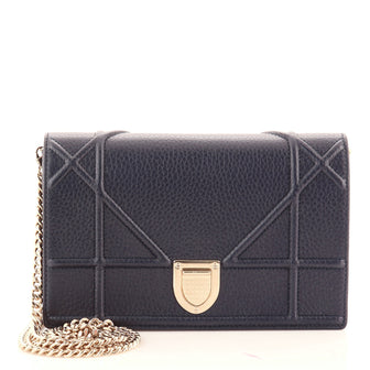 Christian Dior Diorama Wallet on Chain Leather