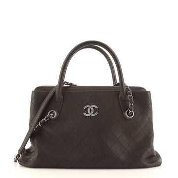 Chanel Urban Shopping Tote Quilted Caviar Small