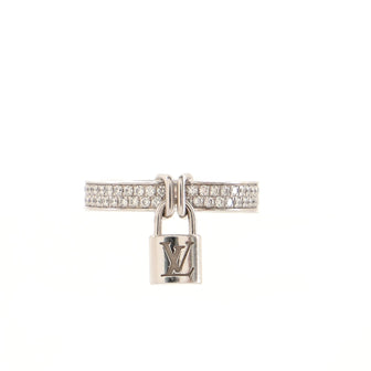 Louis Vuitton, Jewelry, Limited Edition Louis Vuitton Lockit Ring Diamond