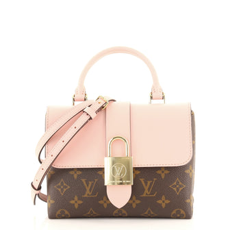 Louis Vuitton Locky Handbag Monogram Canvas with Leather BB