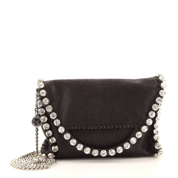 Stella McCartney Falabella Clutch on Chain Embellished Shaggy Deer