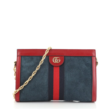 Gucci Ophidia Chain Shoulder Bag Suede Small